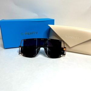 Rihanna Fenty Blockt Mask Sunglasses - Black